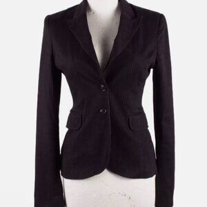 Jean Paul Gaultier Black Corset Striped Blazer